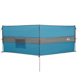 vidaXL Cortaviento de camping impermeable azul 344x120 cm