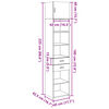 vidaXL Armario estrecho madera ingenier&iacute;a gris Sonoma 45x42,5x225 cm