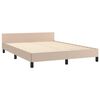 vidaXL Estructura cama sin colch&oacute;n cuero sint&eacute;tico capuchino 140x200cm