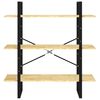vidaXL Estanter&iacute;a de 3 niveles madera maciza de pino 100x30x105 cm