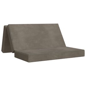 vidaXL Sof&aacute; Cama Plegable 140 x 67 x 45 cm Gris Claro
