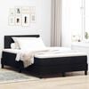 vidaXL Cama tipo Box Spring con cabecera Negro 120 x 190 cm tela