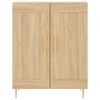 vidaXL Aparador alto madera contrachapada color roble 69,5x34x180 cm