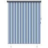 vidaXL Estor enrollable Azul y Blanco 200 x 250 cm Tela y Aluminio