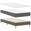 vidaXL Cama tipo Box Spring con colch&oacute;n Gris oscuro 200 x 90 cm tela