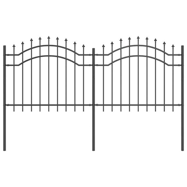 vidaXL Valla de Jard&iacute;n Gris 240 x 140 cm