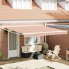 vidaXL Toldo Retr&aacute;ctil Multicolor 400 x 300 cm Poli&eacute;ster y Aluminio