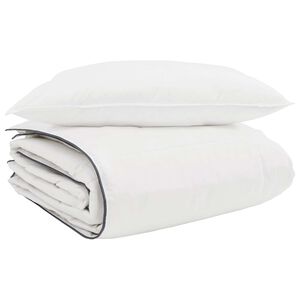 vidaXL Edred&oacute;n de Invierno con almohada 2 pcs Pluma de pato