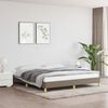 vidaXL Cama sin colch&oacute;n tela gris taupe 180x200 cm