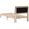vidaXL Estructura de cama Marr&oacute;n 90 x 200 cm Madera de pino macizo