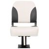 vidaXL Asiento plegable para barco 1 juego con respaldo bajo correa fijaci&oacute;n