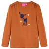 vidaXL Camiseta infantil de manga larga color co&ntilde;ac 140