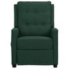 vidaXL Sill&oacute;n de masaje el&eacute;ctrico tela verde oscuro