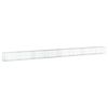 vidaXL Cesta de gaviones con cubierta hierro galvanizado 800x50x50 cm