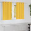 vidaXL Cortinas Opacas con Anillas 2 pcs Amarillo Mostaza 140 x 140 cm
