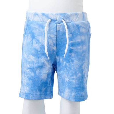 Pantalones cortos infantiles con cordón azul suave 92