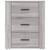 vidaXL Mesita de noche madera contrachapada gris Sonoma 50x36x60 cm