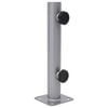 vidaXL Base de sombrilla para m&aacute;stil de &Oslash;32/34/38 mm acero plateado