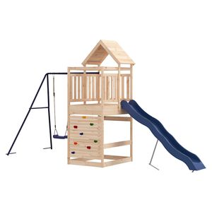 vidaXL Parque infantil de exterior madera maciza de pino