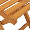 vidaXL Silla de Jard&iacute;n 2 pcs Aceite Natural 40 x 42 x 85 cm