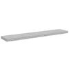 vidaXL Estante flotante pared 2 uds MDF gris hormig&oacute;n 120x23,5x3,8 cm