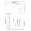 vidaXL Parque infantil de exterior de madera maciza de pino