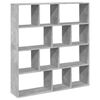 vidaXL Estanter&iacute;a madera de ingenier&iacute;a gris hormig&oacute;n 132x29x141,5 cm