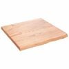 vidaXL Estante pared madera roble tratada marrón claro 60x60x(2-4) cm
