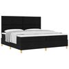 vidaXL Cama tipo Box Spring con colch&oacute;n Negro 200 x 200 cm tela
