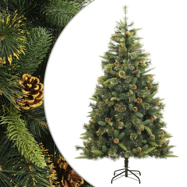 vidaXL &Aacute;rbol de Navidad artificial con pi&ntilde;as 210 cm