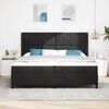 vidaXL Cama tipo Box Spring con colch&oacute;n Negro 200 x 200 cm Terciopelo