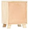 vidaXL Mesita de noche de madera maciza de mango 40x30x50 cm