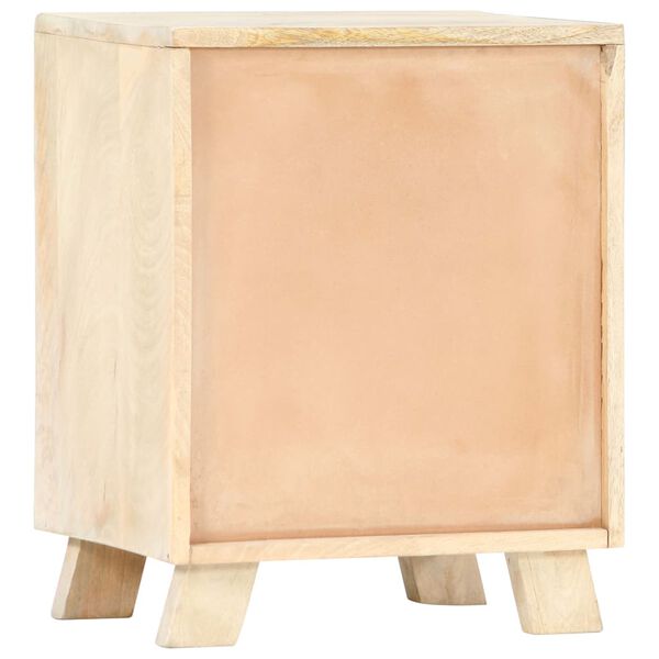 vidaXL Mesita de noche de madera maciza de mango 40x30x50 cm