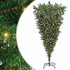 vidaXL &Aacute;rbol de Navidad artificial preiluminado al rev&eacute;s con juego de bolas