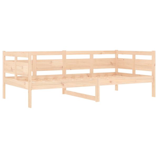 vidaXL Sof&aacute; cama madera maciza de pino 90x190 cm