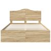 vidaXL Estructura de cama Sonoma 140 x 200 cm Madera de pino macizo