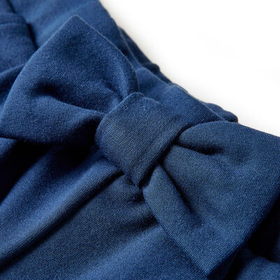 Pantalón infantil con perneras anchas azul marino 92