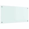 vidaXL Salpicadero de cocina Leche 80 x 40 cm vidrio templado