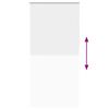 vidaXL Estor Enrollable Opaco Blanco 100x210 cm Tela Ancho 95,7 cm