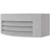 vidaXL L&aacute;mpara de pared de exterior de aluminio gris