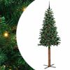 vidaXL &Aacute;rbol de Navidad Delgado con 300 LED con soporte Verde 210 cm