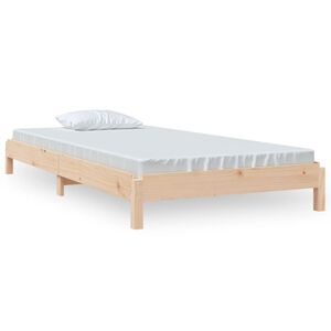 vidaXL Cama apilable de madera pino maciza 80x200 cm