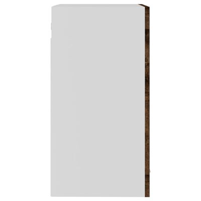 vidaXL Armario vitrina colgante madera roble ahumado 40x31x60 cm
