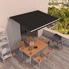 vidaXL Toldo retr&aacute;ctil autom&aacute;tico gris antracita 450x350 cm