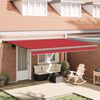 vidaXL Toldo Retr&aacute;ctil Rojo 4 x 3 m Lona y Aluminio