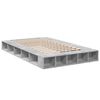 vidaXL Estructura de cama madera de ingenier&iacute;a gris hormig&oacute;n 120x200cm
