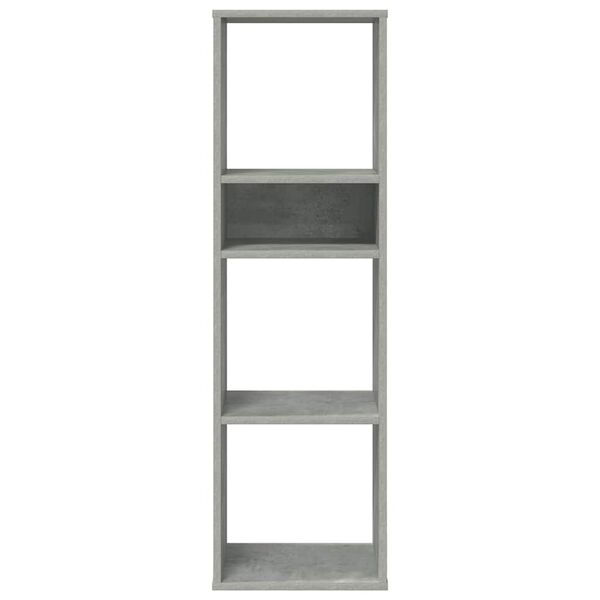 vidaXL Estanter&iacute;a madera ingenier&iacute;a gris hormig&oacute;n 34x31x112 cm