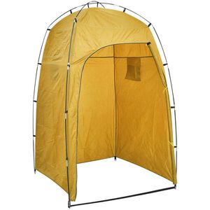 vidaXL Tienda para ducha/WC/vestidor amarilla