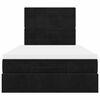 vidaXL Estructura de cama otomana colchones terciopelo negro