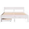 vidaXL Estructura de cama sin colchón madera maciza blanca 120x190 cm